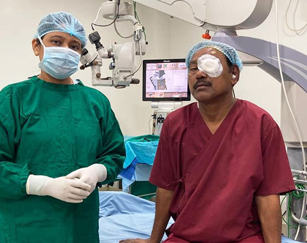 Retina treatment for Bike Ambulance Dada